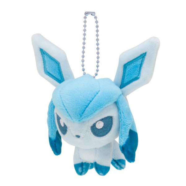 Photo1: Pokemon Center 2017 POKEMON DOLLS Plush Mascot Key Chain Glaceon (1)