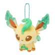 Photo1: Pokemon Center 2017 POKEMON DOLLS Plush Mascot Key Chain Leafeon (1)