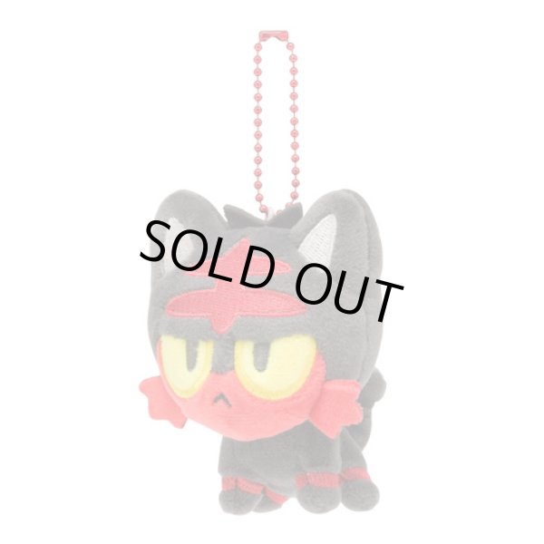 Photo1: Pokemon Center 2017 POKEMON DOLLS Plush Mascot Key Chain Litten (1)