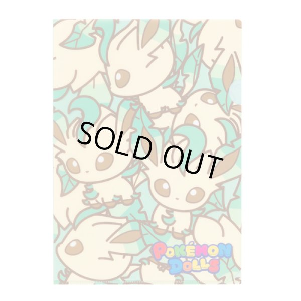 Photo1: Pokemon Center 2017 POKEMON DOLLS A4 Size Clear File Folder Leafeon (1)