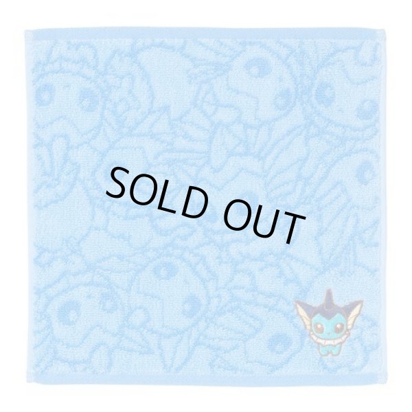 Photo1: Pokemon Center 2017 POKEMON DOLLS Hand towel Handkerchief Vaporeon (1)