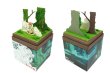 Photo2: Studio Ghibli mini Paper Craft Kit Princess Mononoke 45 "San and mountain wolf" (2)