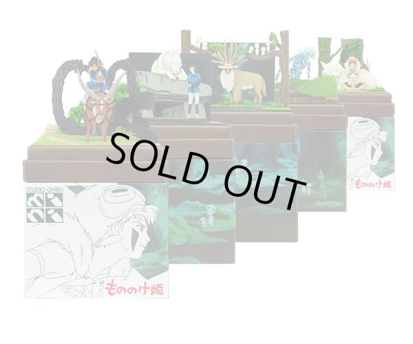 Photo5: Studio Ghibli mini Paper Craft Kit Princess Mononoke 45 "San and mountain wolf" (5)