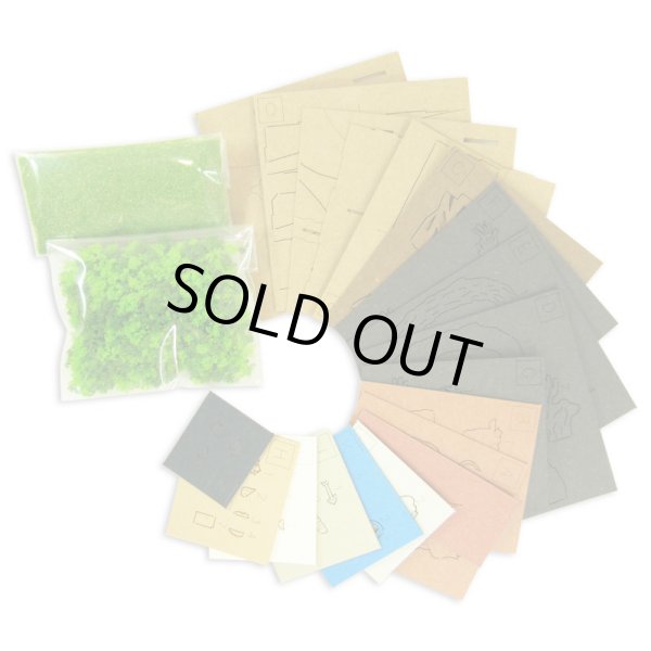 Photo3: Studio Ghibli mini Paper Craft Kit Princess Mononoke 41 "Ashitaka and Demon" (3)