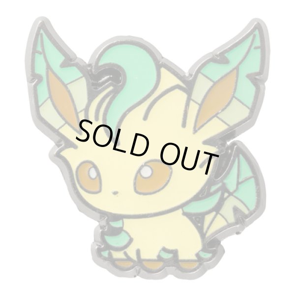 Photo3: Pokemon Center 2017 POKEMON DOLLS Pin badge Leafeon Pins (3)