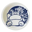 Photo1: Pokemon 2017 Kiri-e art Small plate Snorlax (1)