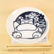 Photo2: Pokemon 2017 Kiri-e art Small plate Snorlax (2)