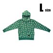 Photo1: Pokemon Center 2017 Eevee Collection Colorful Hoodie Leafeon L size (1)