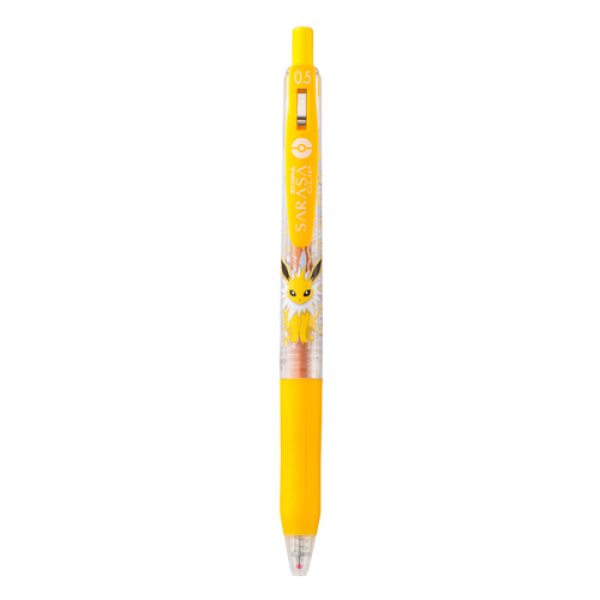 Photo1: Pokemon Center 2017 ZEBRA SARASA Ballpoint pen Jolteon Yellow ink (1)