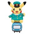 Photo1: Pokemon Center 2017 Train Pikachu Plush Toy (1)