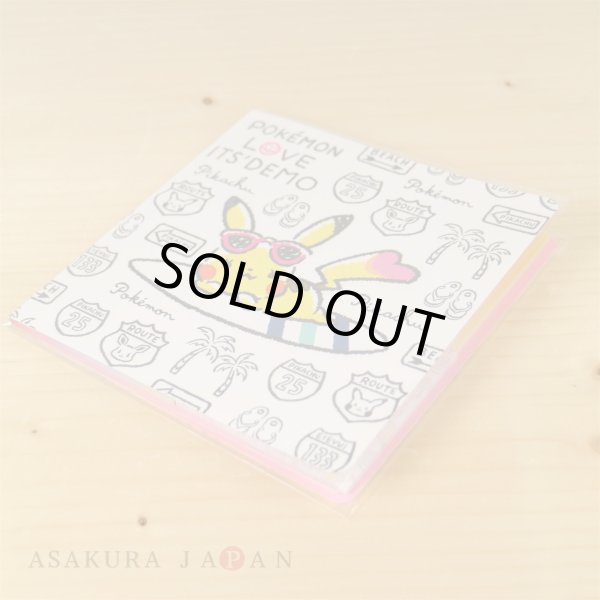 Photo3: POKEMON LOVE ITS' DEMO Sticky book Surfer Pikachu (3)