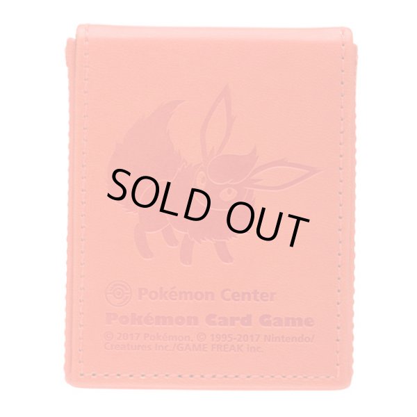 Photo2: Pokemon Center Original Eevee Collection Colorful Card Flip deck case Flareon (2)