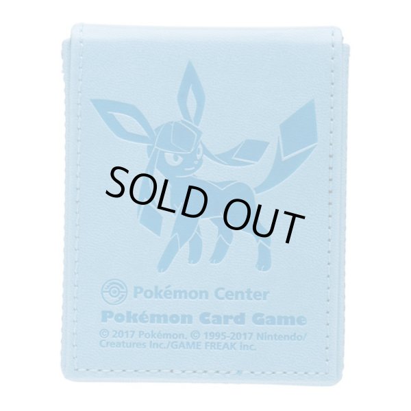 Photo2: Pokemon Center Original Eevee Collection Colorful Card Flip deck case Glaceon (2)