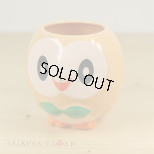 Photo3: Pokemon Center 2017 Japanese Traditional Design Rowlet YUNOMI Mug Japan Tea cup (3)