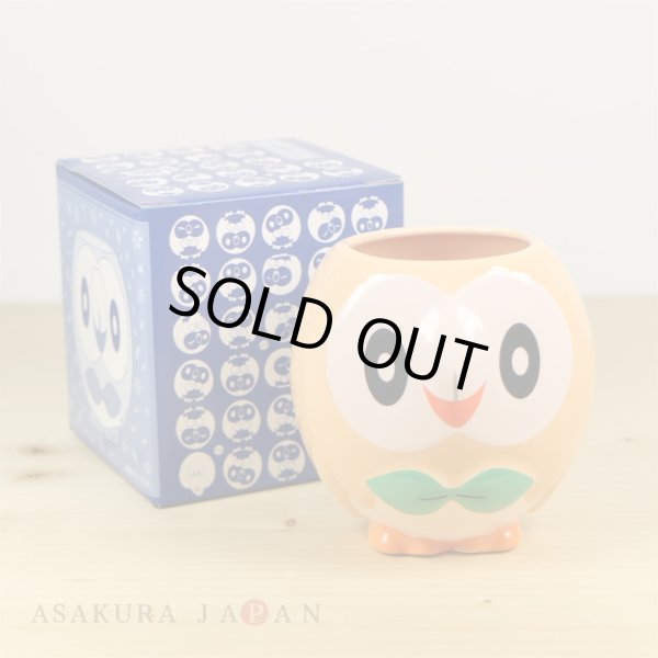 Photo2: Pokemon Center 2017 Japanese Traditional Design Rowlet YUNOMI Mug Japan Tea cup (2)