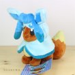 Photo2: Pokemon Center 2017 Eevee Poncho Series Glaceon ver.  Plush Toy (2)