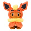 Photo1: Pokemon Center 2017 Eevee Poncho Series Flareon ver.  Plush Toy (1)