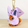 Photo2: Pokemon Center 2017 Eevee Poncho Series Espeon ver. Plush Mascot Keychain (2)