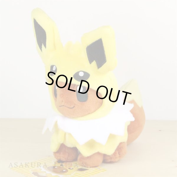 Photo2: Pokemon Center 2017 Eevee Poncho Series Jolteon ver.  Plush Toy (2)