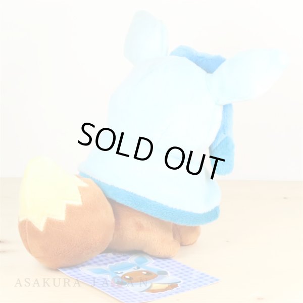 Photo3: Pokemon Center 2017 Eevee Poncho Series Glaceon ver.  Plush Toy (3)