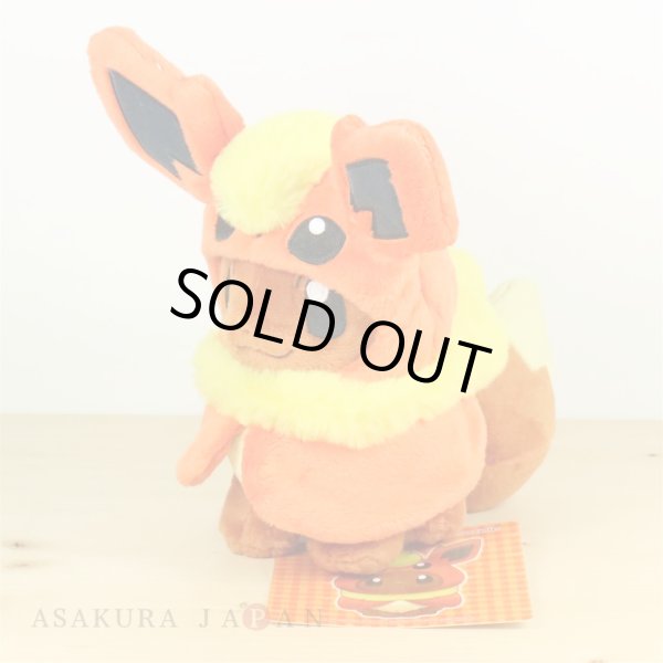Photo2: Pokemon Center 2017 Eevee Poncho Series Flareon ver.  Plush Toy (2)