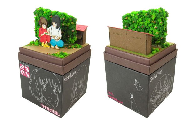 Photo2: Studio Ghibli mini Paper Craft Kit Spirited Away 58 "Haku's Rice Ball" (2)