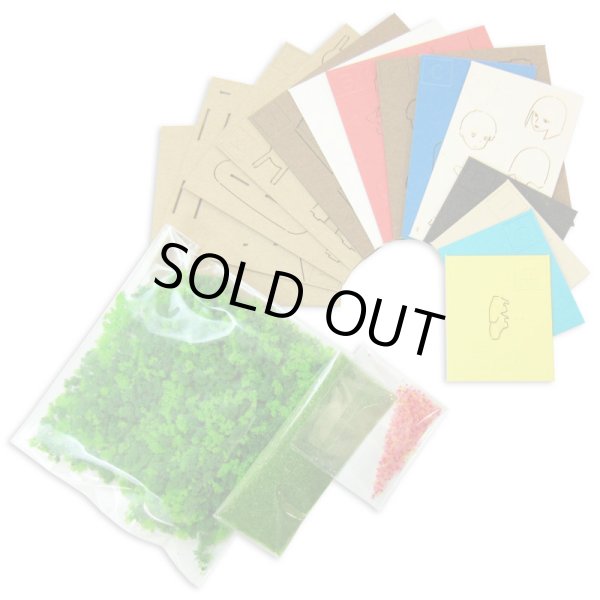 Photo3: Studio Ghibli mini Paper Craft Kit Spirited Away 58 "Haku's Rice Ball" (3)