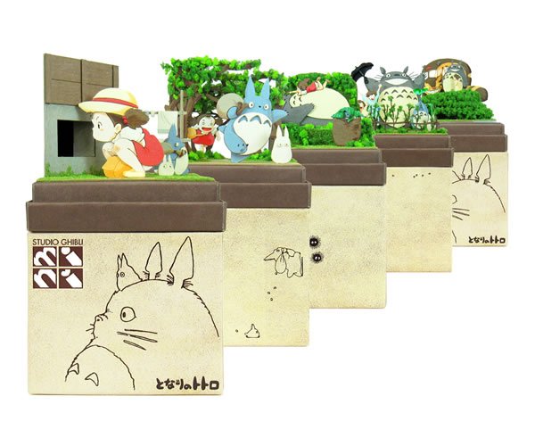Photo5: Studio Ghibli mini Paper Craft Kit My Neighbor Totoro 46 "Found Sho Totoro" (5)