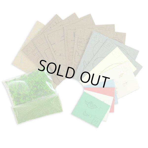 Photo3: Studio Ghibli mini Paper Craft Kit My Neighbor Totoro 48 "Mei and Totoro" (3)