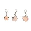 Photo1: Pokemon Center 2011 Metal Charm # 173 035 036 Cleffa Clefairy Clefable (1)