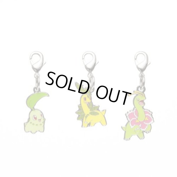 Photo1: Pokemon Center 2012 Metal Charm # 152 153 154 Chikorita Bayleef Meganium (1)