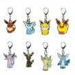 Photo1: Pokemon Center 2011 Metal Charm # 133 134 135 136 196 197 470 471 Eevee Evolutions 8 pc 2011 ver. (1)