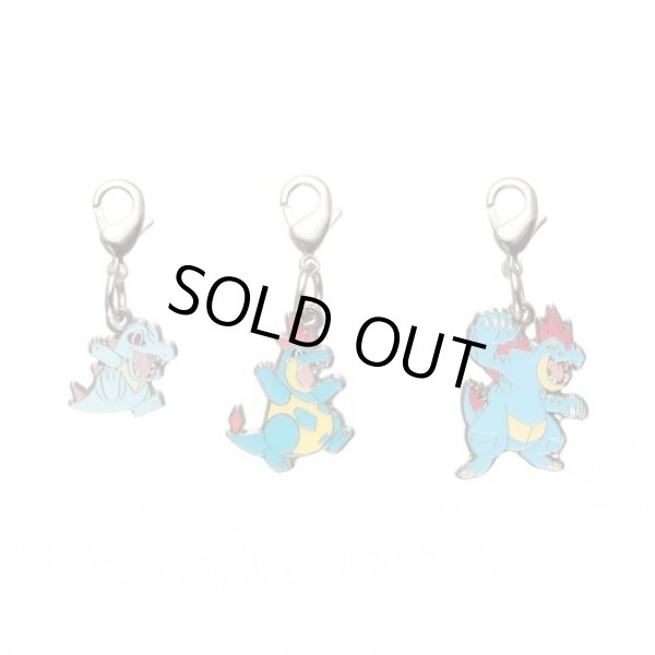 Photo1: Pokemon Center 2012 Metal Charm # 158 159 160 Totodile Croconaw Feraligatr (1)