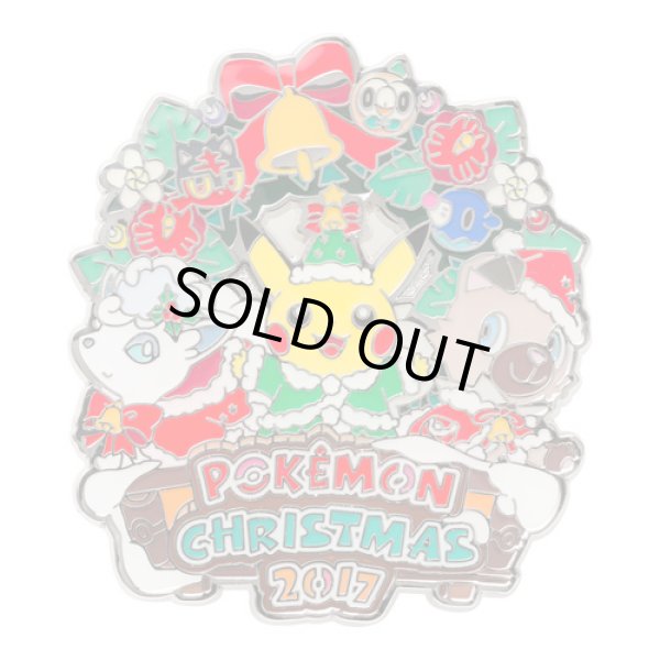 Photo1: Pokemon Center CHRISTMAS 2017 Pin Badge Pins Pikachu Alola vulpix Rockruff (1)