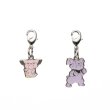 Photo1: Pokemon Center 2012 Metal Charm # 209 210 Snubbull Granbull (1)