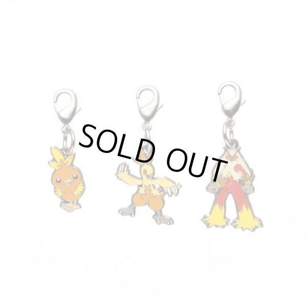 Photo1: Pokemon Center 2012 Metal Charm # 255 256 257 Torchic Combusken Blaziken (1)