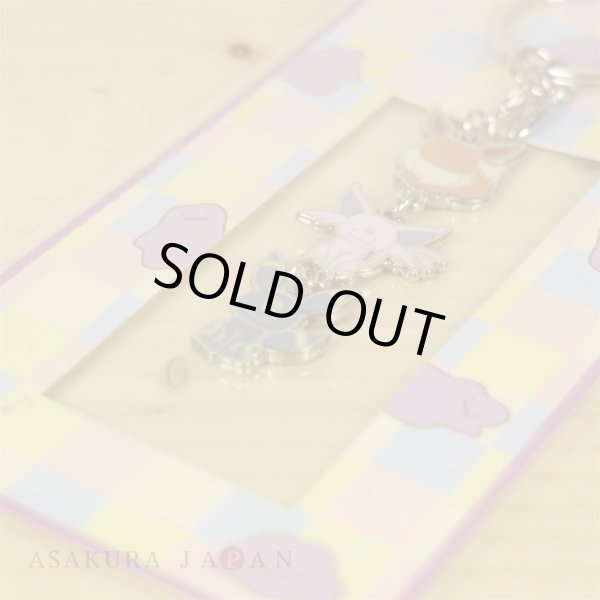 Photo4: Pokemon Center 2017 Transform Ditto Both sides Triple Metal Charm Key chain Eevee Espeon Umbreon (4)