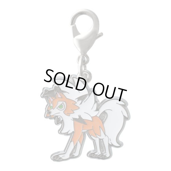 Photo1: Pokemon Center 2017 Metal Charm Lycanroc Dusk Form (1)