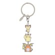 Photo2: Pokemon Center 2017 Transform Ditto Both sides Triple Metal Charm Key chain Pikachu Pichu Raichu (2)