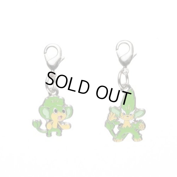 Photo1: Pokemon Center 2012 Metal Charm # 511 512 Pansage Simisage (1)