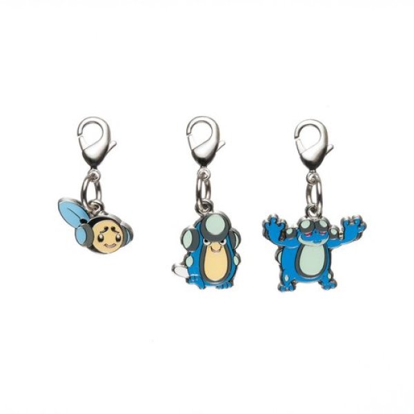 Photo1: Pokemon Center 2012 Metal Charm # 535 536 537 Tympole Palpitoad Seismitoad (1)