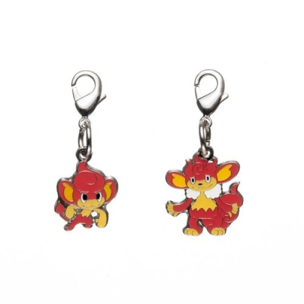 Photo1: Pokemon Center 2012 Metal Charm # 513 514 Pansear Simisear (1)