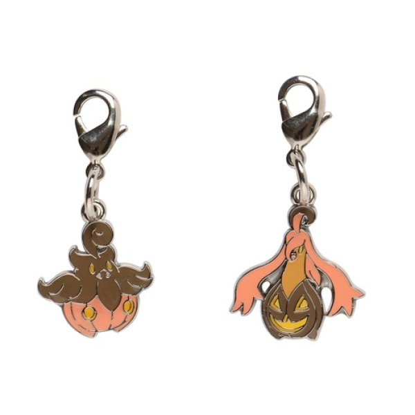 Photo1: Pokemon Center 2014 Metal Charm # 710 711 Pumpkaboo Gourgeist (1)