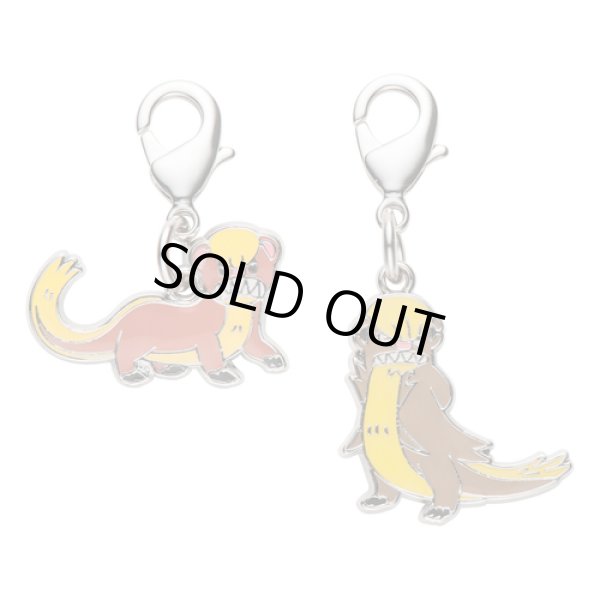 Photo1: Pokemon Center 2017 Metal Charm # 734 735 Yungoos Gumshoos (1)