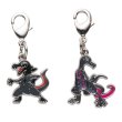 Photo1: Pokemon Center 2017 Metal Charm # 757 758 Salandit Salazzle (1)