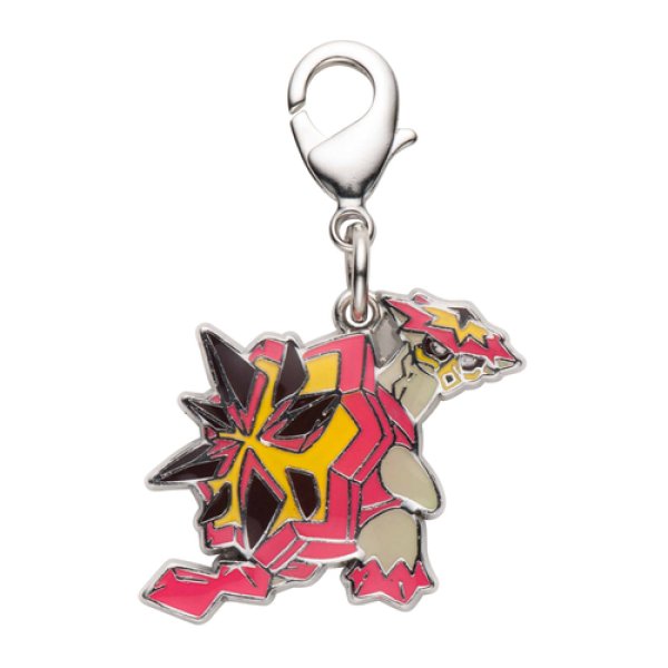 Photo1: Pokemon Center 2017 Metal Charm # 776 Turtonator (1)