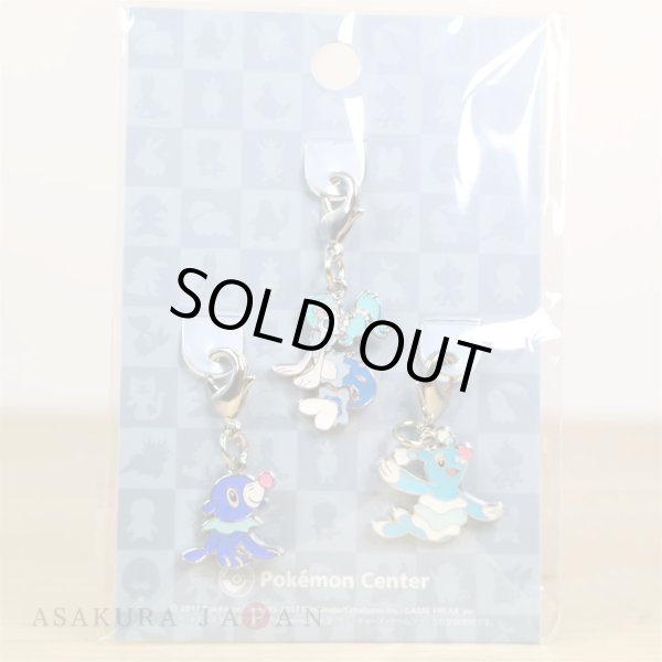 Photo2: Pokemon Center 2017 Metal Charm # 728 729 730 Popplio Brionne Primarina (2)