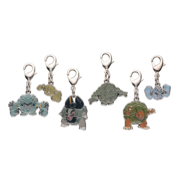 Photo1: Pokemon Center 2017 Metal Charm # 074 A074 075 A075 076 A076 Alola Geodude Graveler Golem (1)