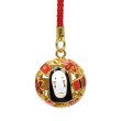 Photo2: Studio Ghibli Bell Charm Strap Spirited Away Kaonashi No Face wooden ticket (2)