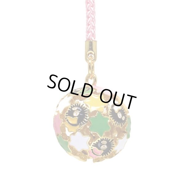 Photo2: Studio Ghibli Bell Charm Strap Spirited Away Susuwatari Kompeito (2)
